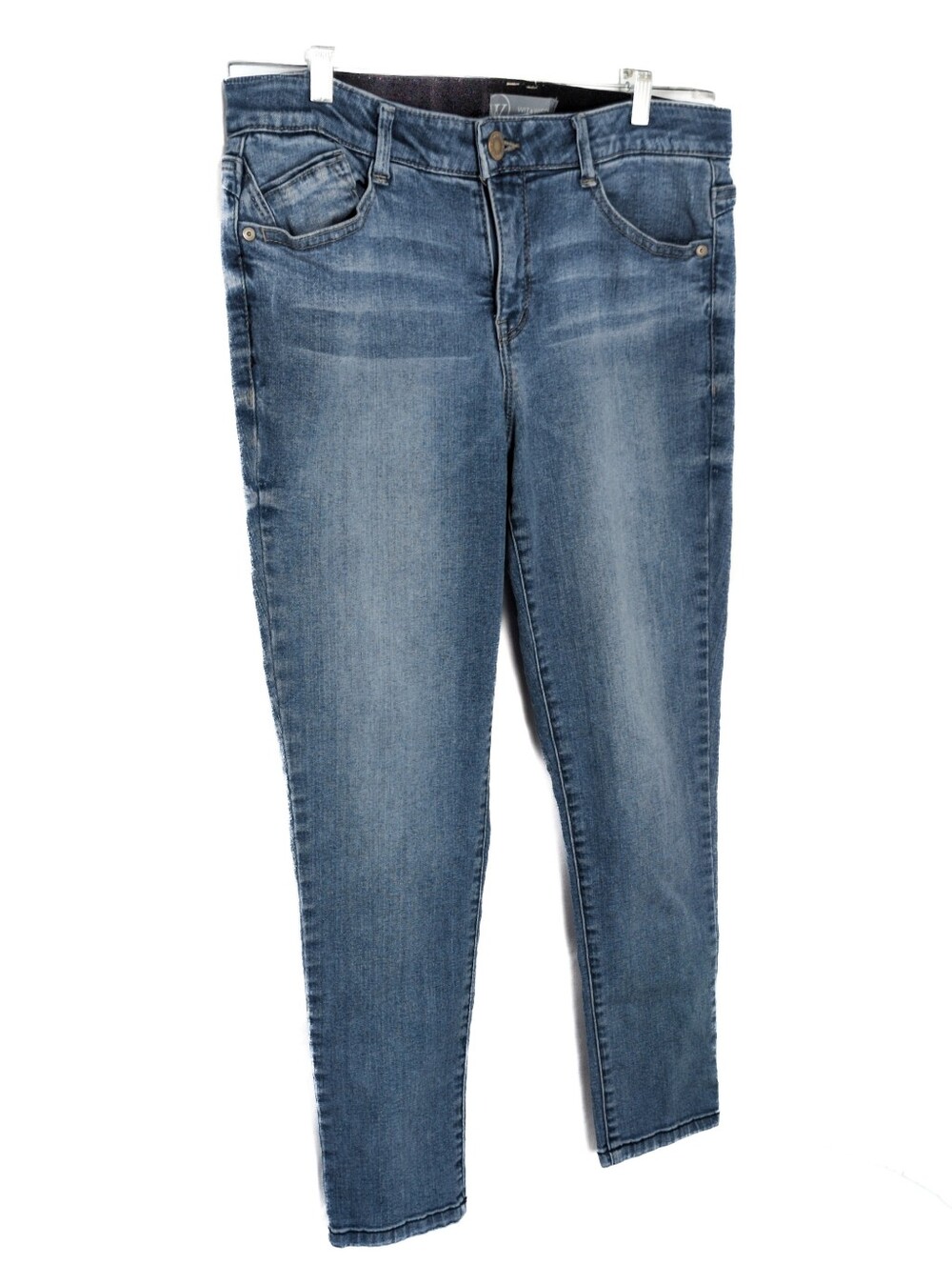 Wit & Wisdom Ab'Solution High Rise Skinny Jeans Size 10 Blue Stretch Denim
